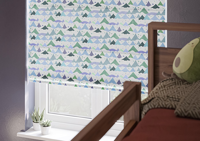 Cloudy Peaks, Icicle - Twist&Fit Roman Blind - Image 5